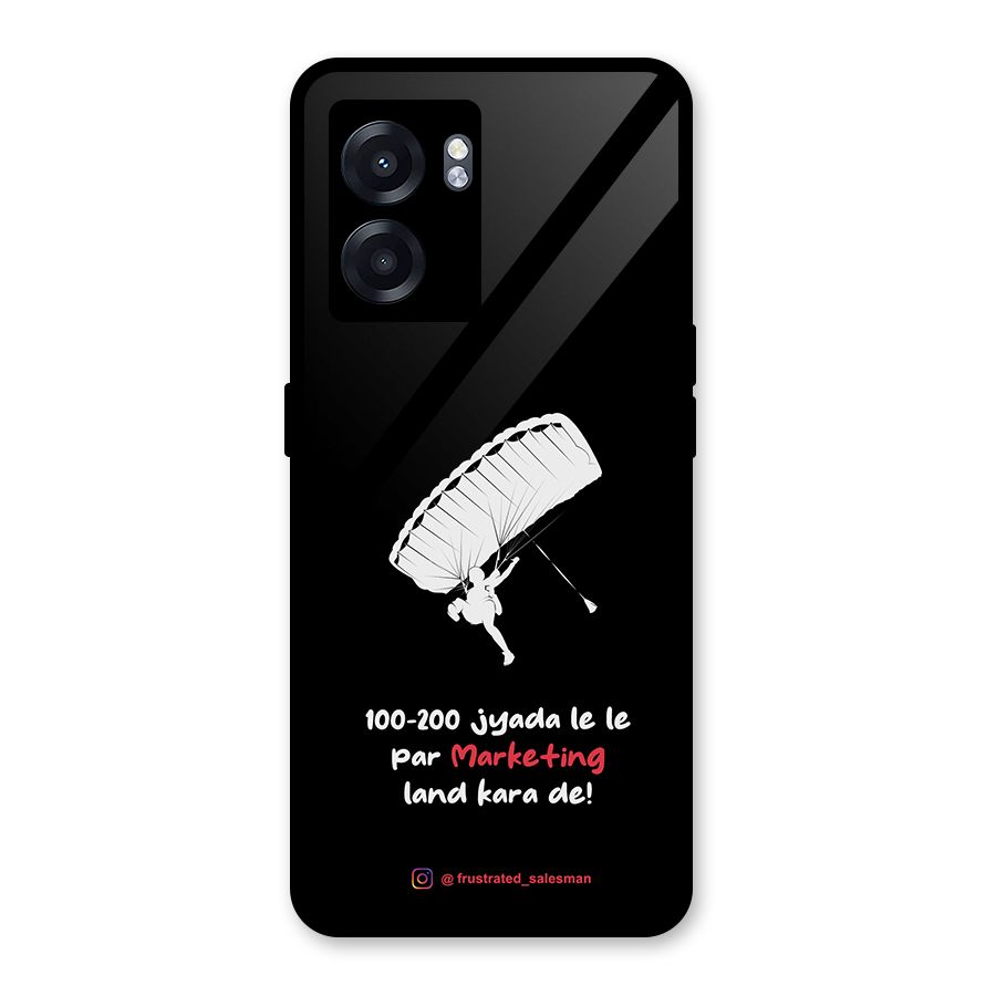Marketing Land Kara De Black Glass Back Case for Realme Narzo 50 5G
