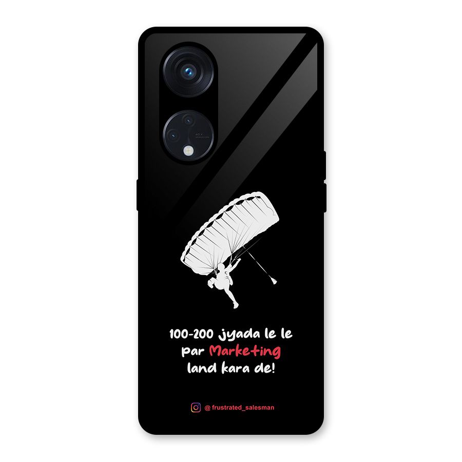 Marketing Land Kara De Black Glass Back Case for Reno8 T 5G