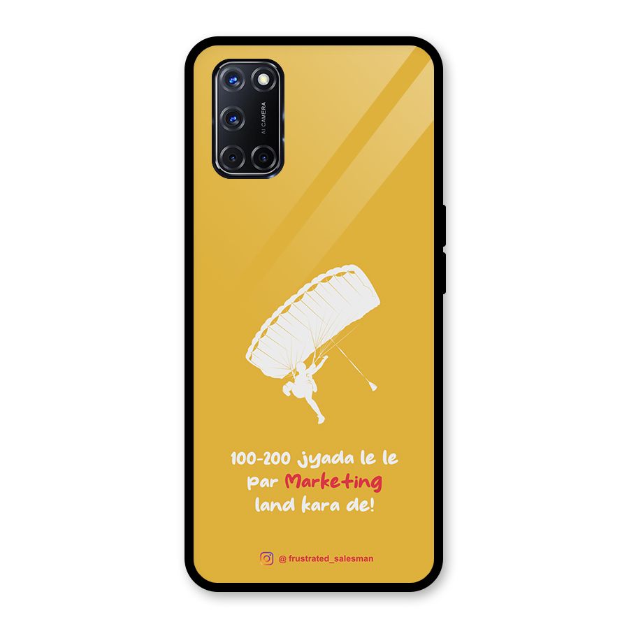 Marketing Land Kara De Mustard Yellow Glass Back Case for Oppo A52