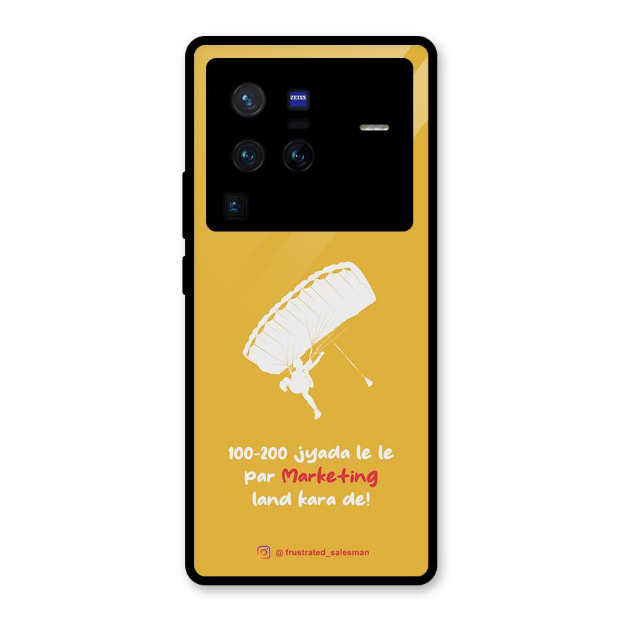 Marketing Land Kara De Mustard Yellow Glass Back Case for Vivo X80 Pro
