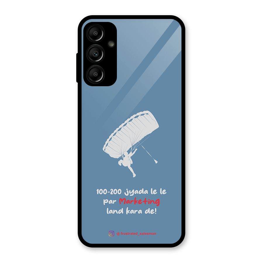 Marketing Land Kara De SteelBlue Glass Back Case for Galaxy A14 5G
