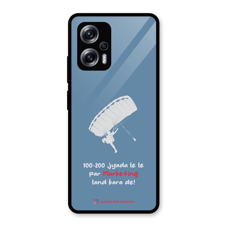 Marketing Land Kara De SteelBlue Glass Back Case for Redmi K50i