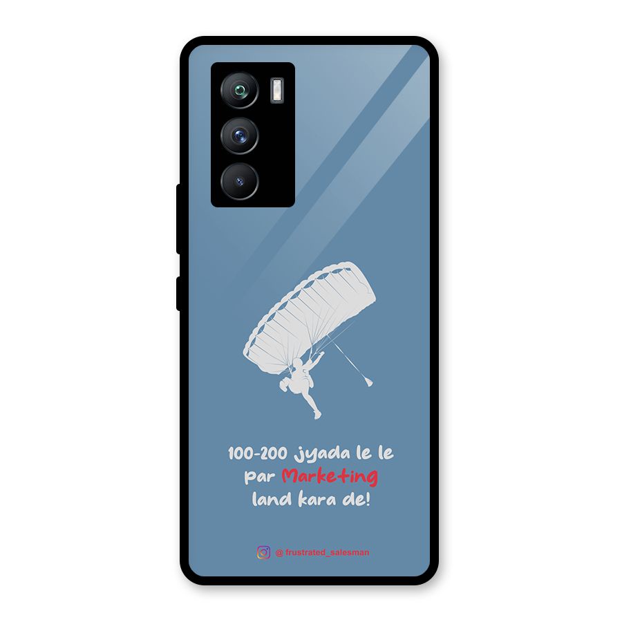 Marketing Land Kara De SteelBlue Glass Back Case for Vivo iQOO 9 SE