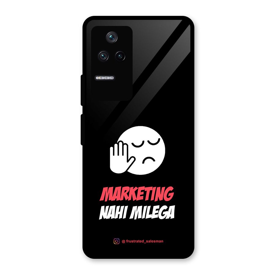 Marketing Nahi Milega Black Glass Back Case for Poco F4 5G