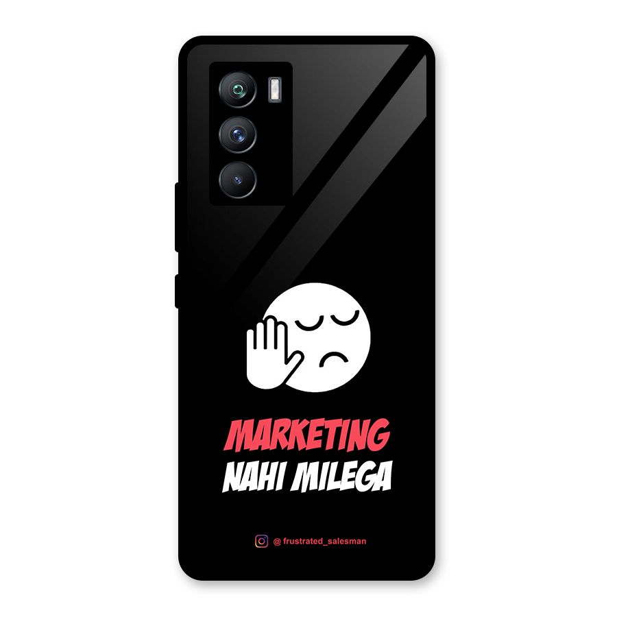 Marketing Nahi Milega Black Glass Back Case for Vivo iQOO 9 SE