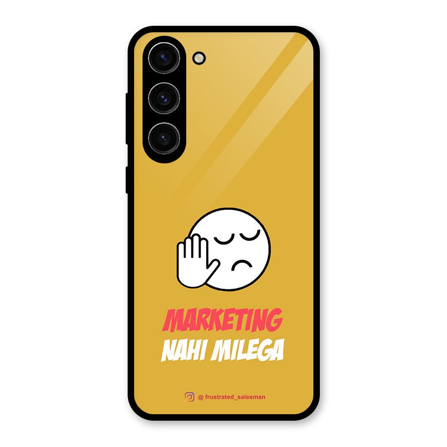 Marketing Nahi Milega Mustard Yellow Glass Back Case for Galaxy S23 Plus