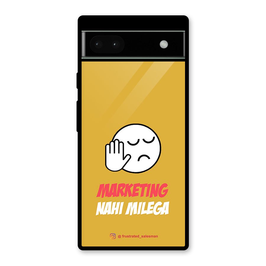 Marketing Nahi Milega Mustard Yellow Glass Back Case for Google Pixel 6a