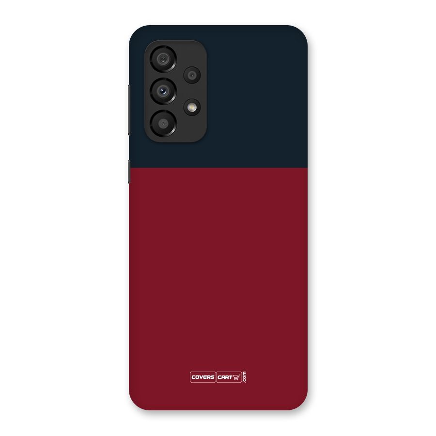Maroon and Navy Blue Back Case for Galaxy A33 5G