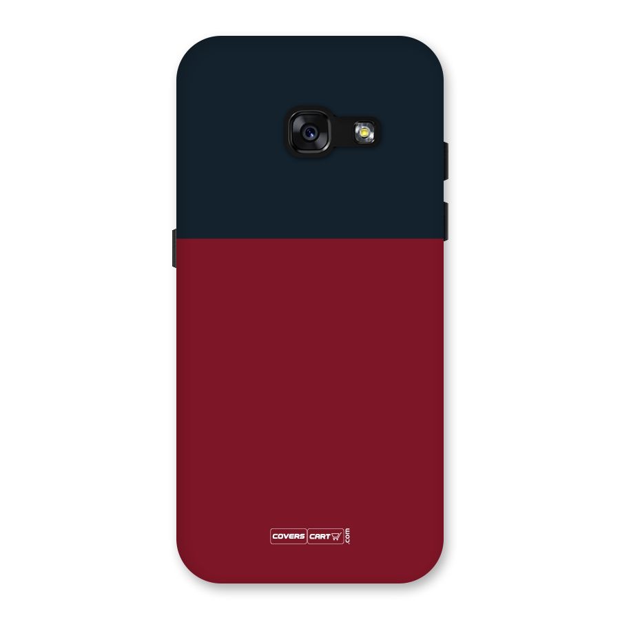Maroon and Navy Blue Back Case for Galaxy A3 (2017)