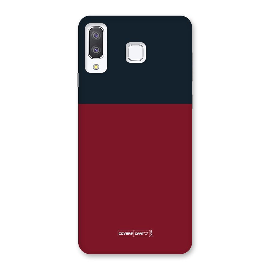 Maroon and Navy Blue Back Case for Galaxy A8 Star