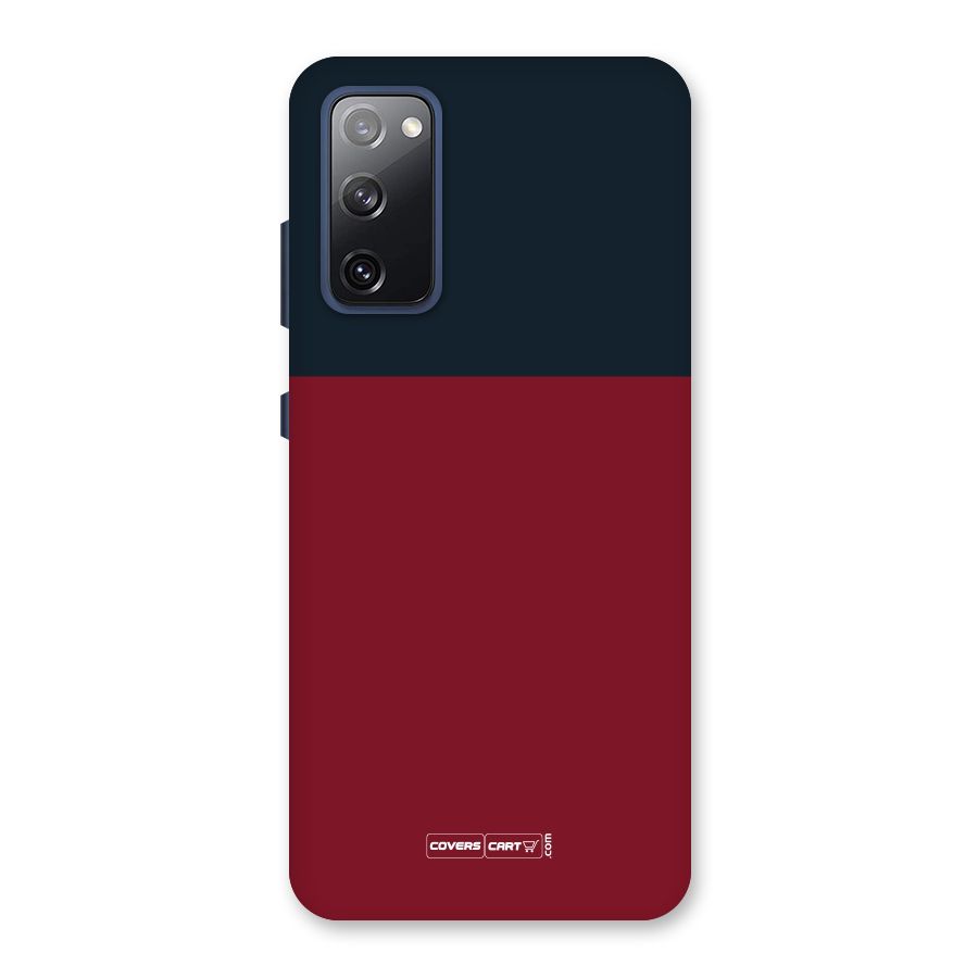 Maroon and Navy Blue Back Case for Galaxy S20 FE