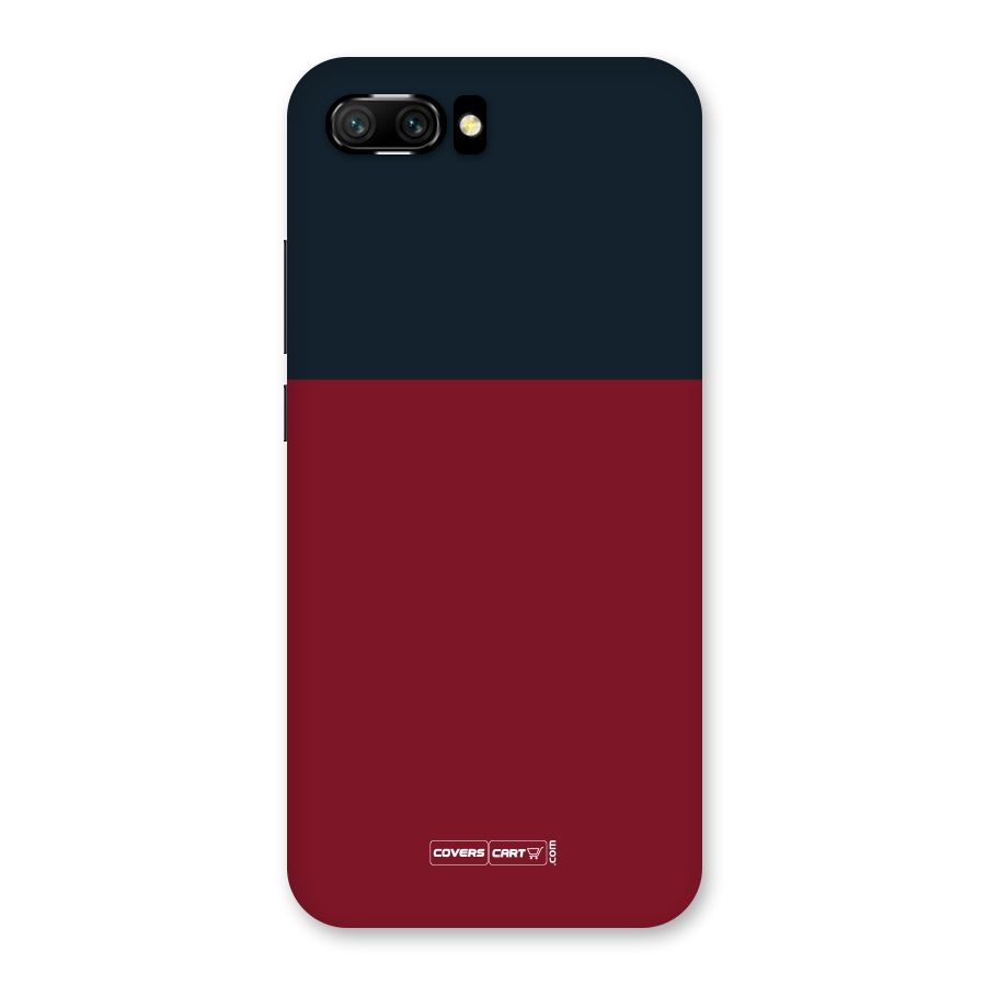 Maroon and Navy Blue Back Case for Honor 10