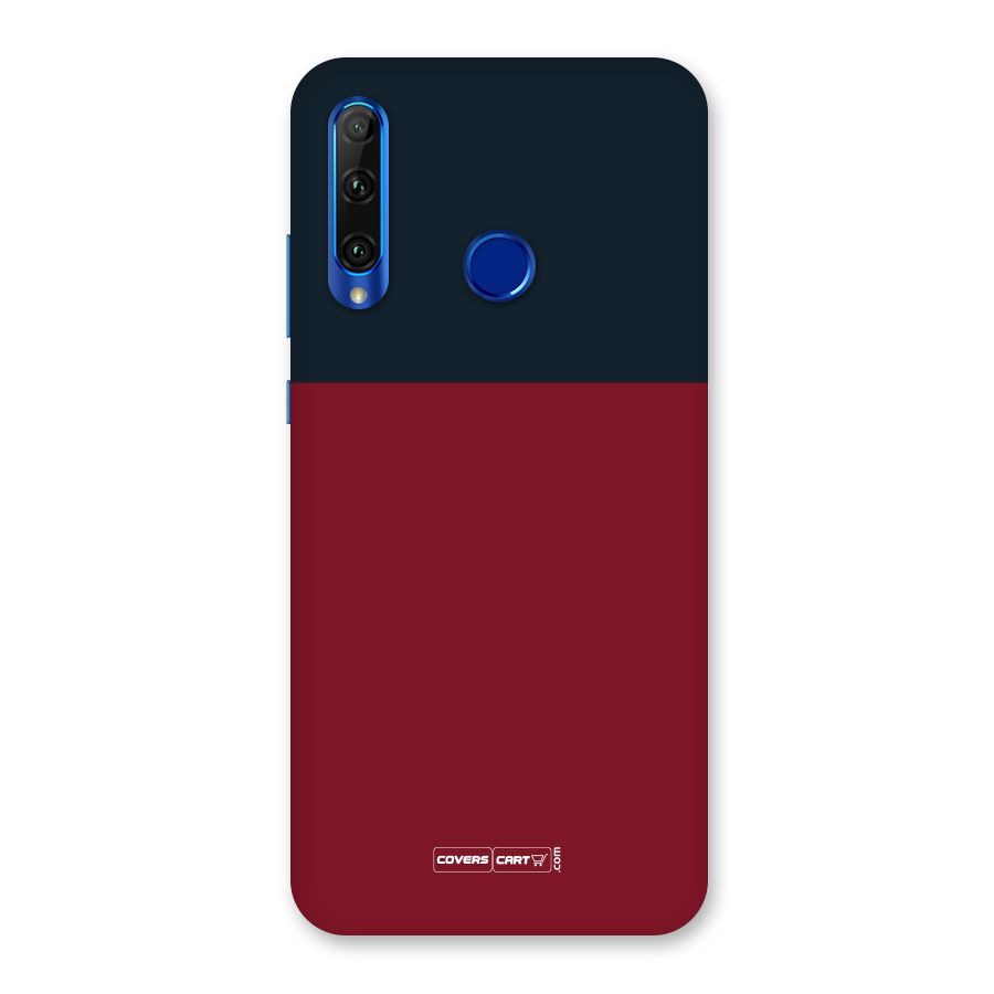 Maroon and Navy Blue Back Case for Honor 20i