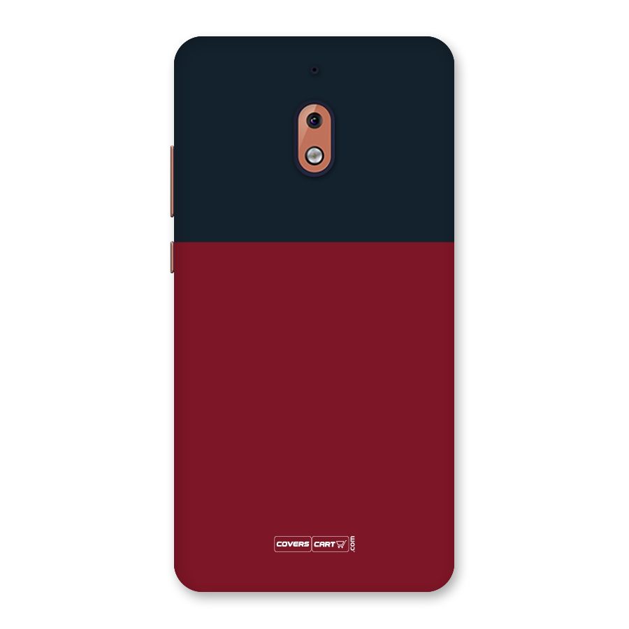Maroon and Navy Blue Back Case for Nokia 2.1