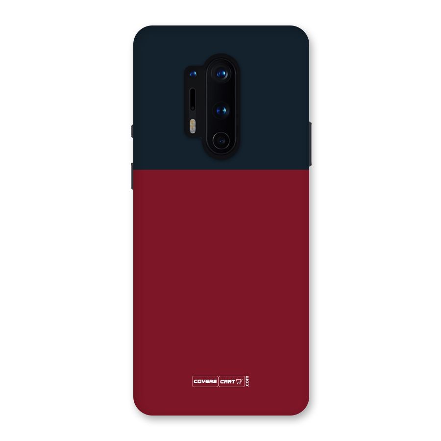 Maroon and Navy Blue Back Case for OnePlus 8 Pro