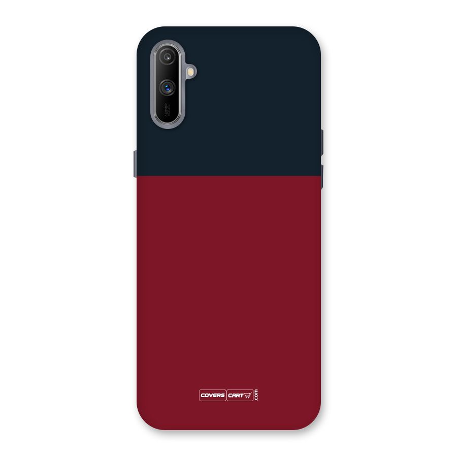 Maroon and Navy Blue Back Case for Realme C3