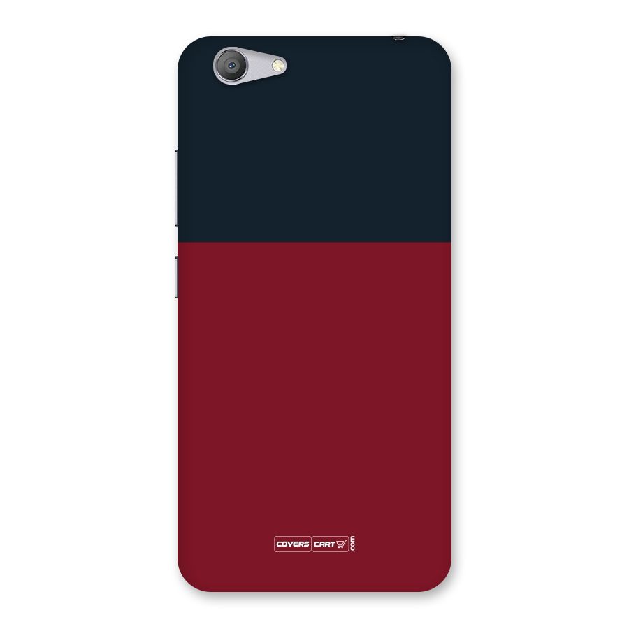 Maroon and Navy Blue Back Case for Vivo Y53