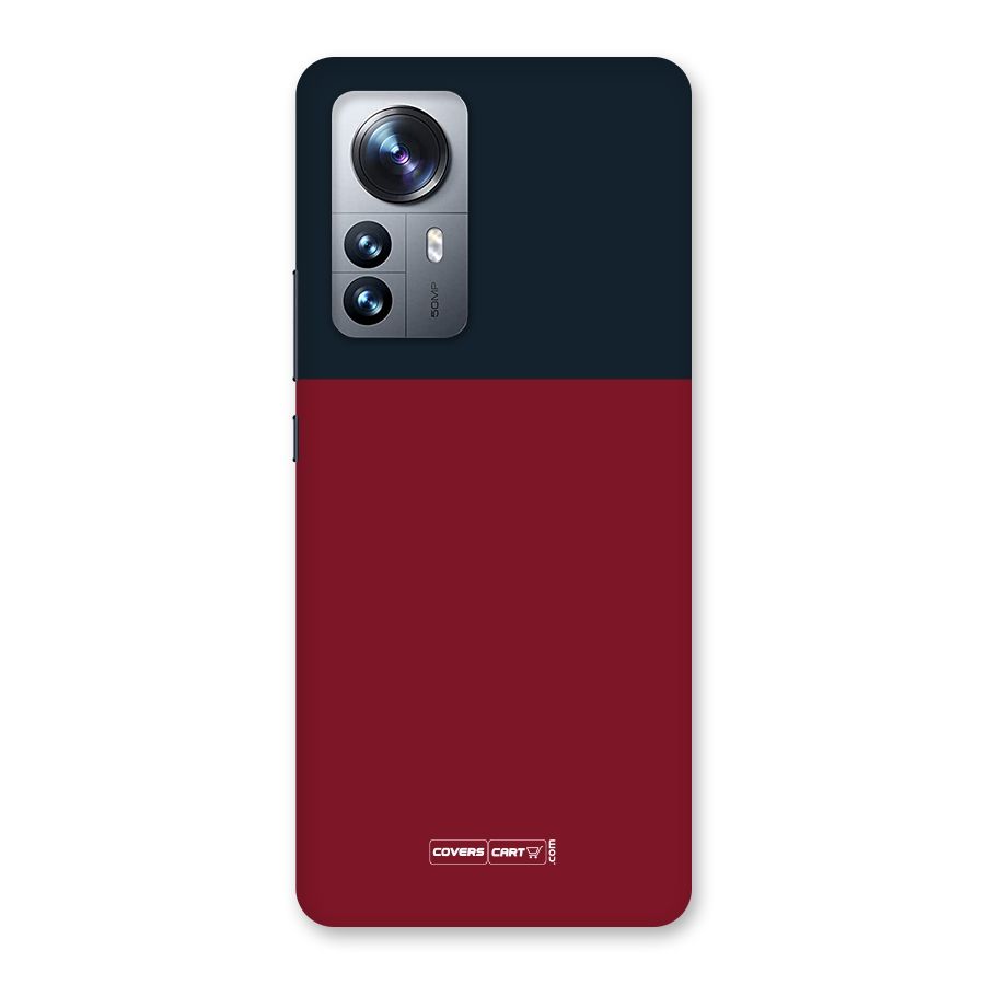 Maroon and Navy Blue Back Case for Xiaomi 12 Pro