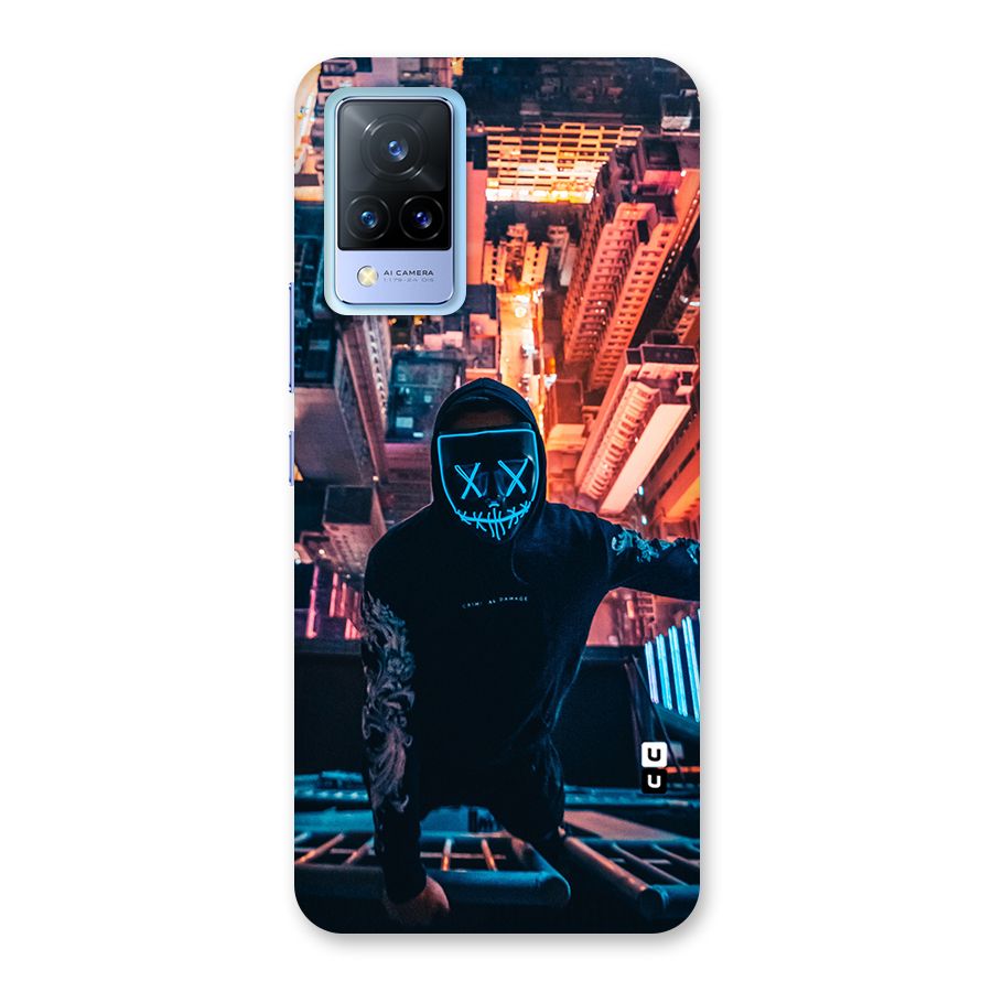 Mask Guy Climbing Building Back Case for Vivo V21 5G