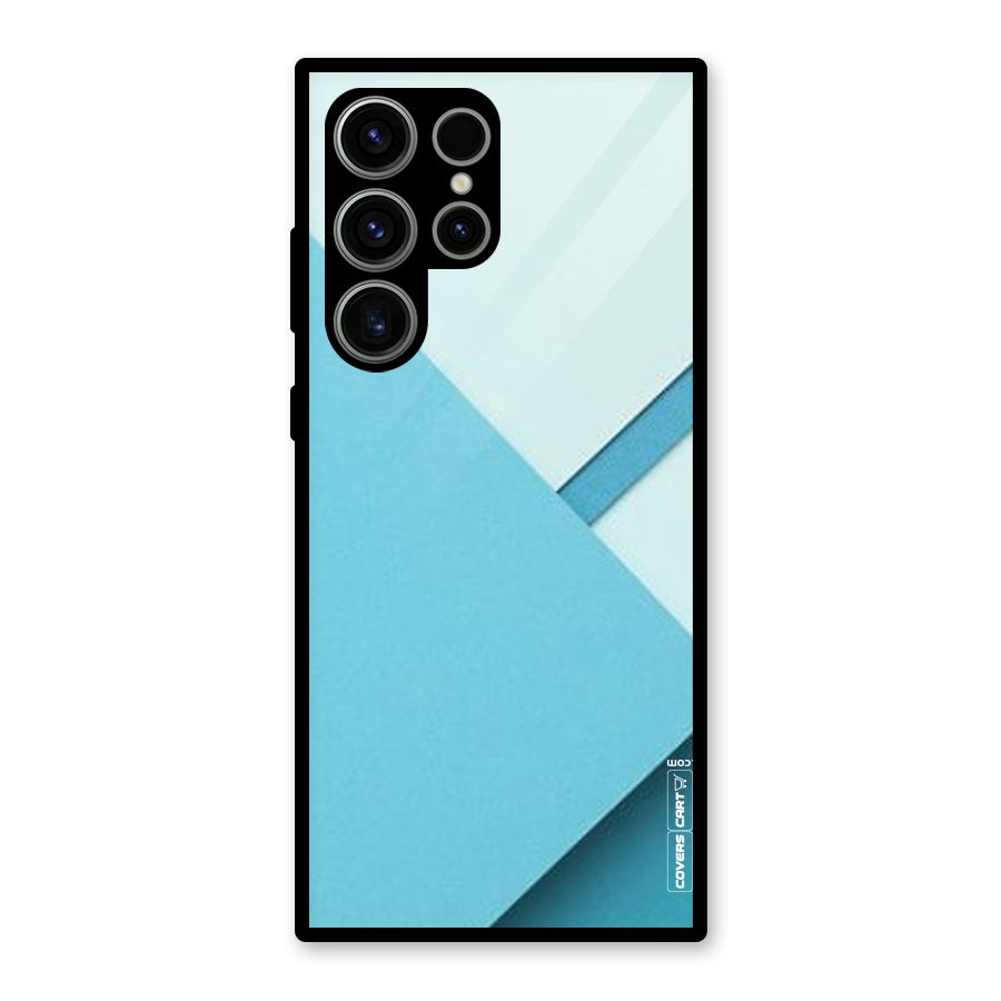 Material Design Glass Back Case for Galaxy S23 Ultra