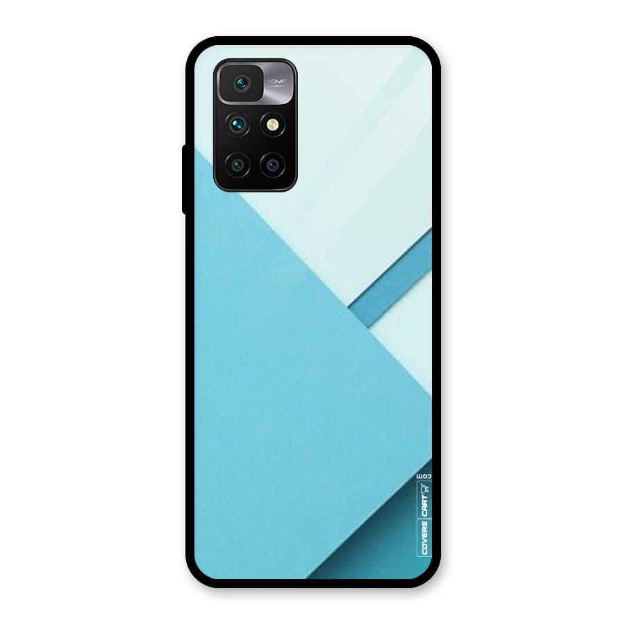 Material Design Glass Back Case for Redmi 10 Prime