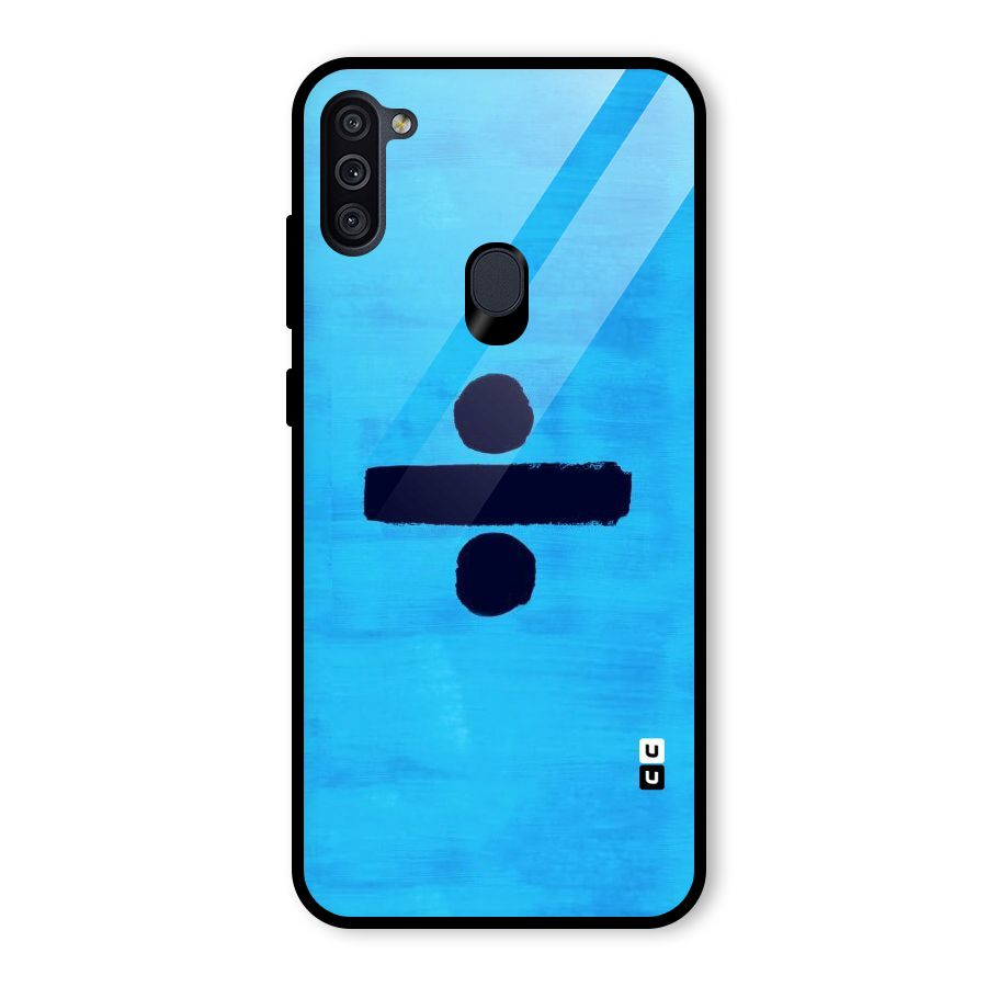 Math And Blue Glass Back Case for Galaxy M11