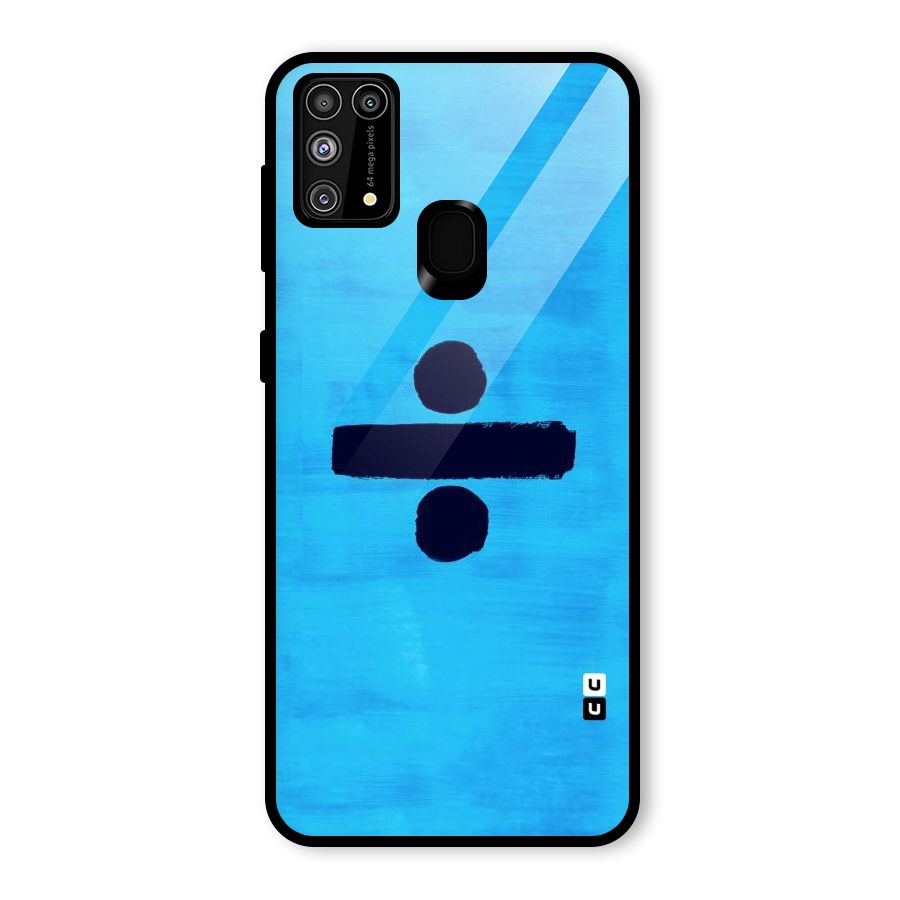 Math And Blue Glass Back Case for Galaxy M31
