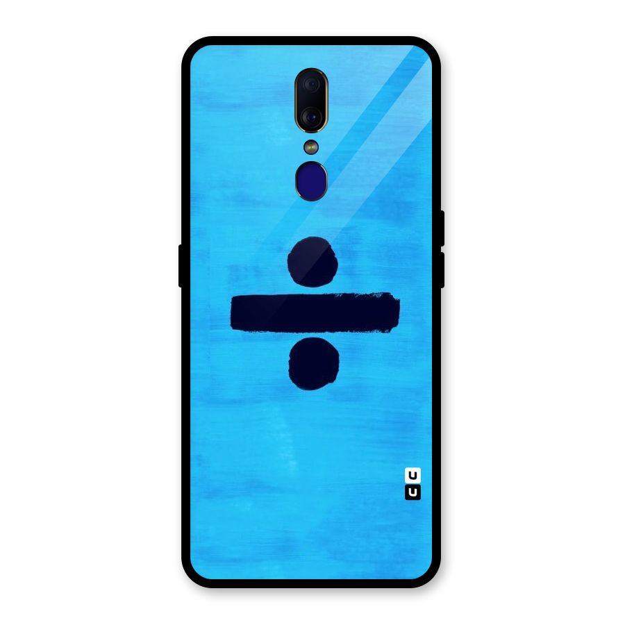 Math And Blue Glass Back Case for Oppo F11