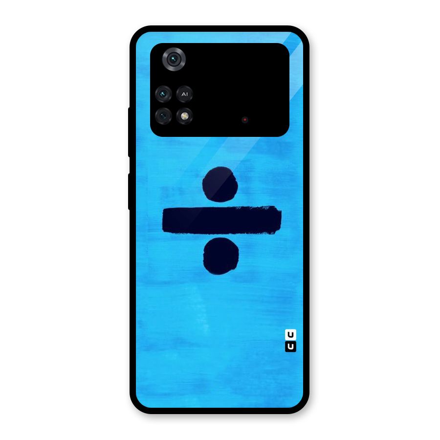 Math And Blue Glass Back Case for Poco M4 Pro 4G