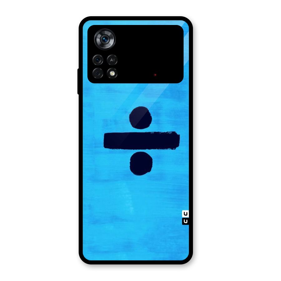Math And Blue Glass Back Case for Poco X4 Pro 5G