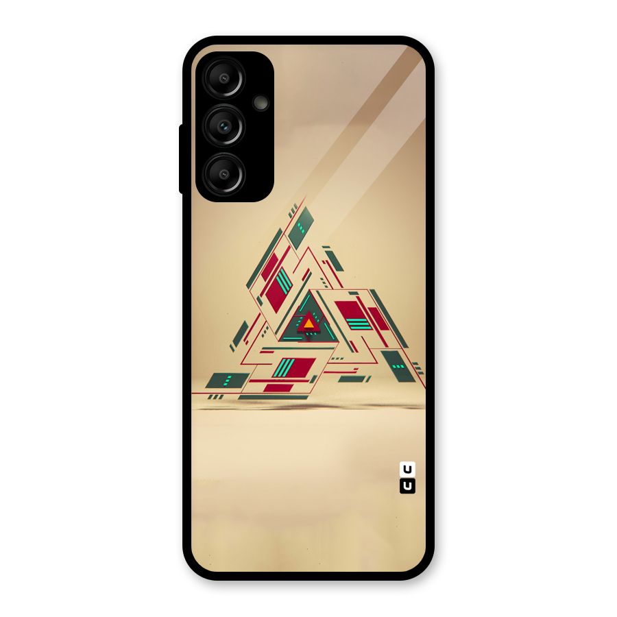 Maze Triangle Glass Back Case for Galaxy A14 5G