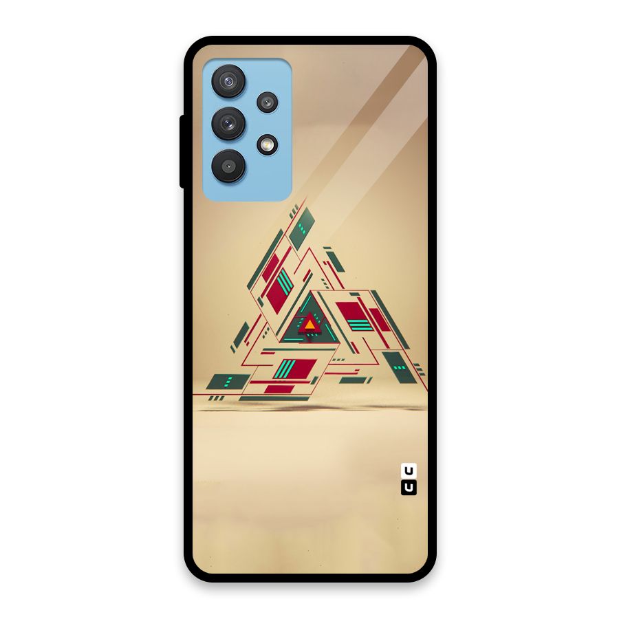 Maze Triangle Glass Back Case for Galaxy M32 5G