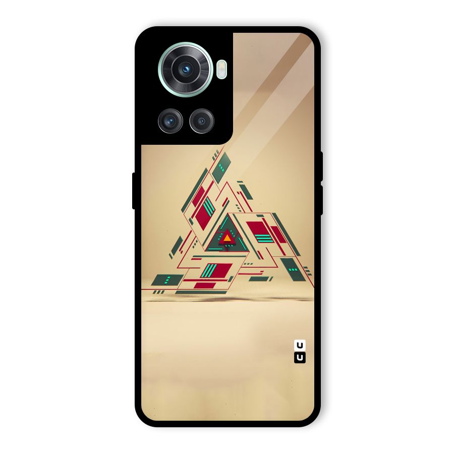 Maze Triangle Glass Back Case for OnePlus 10R