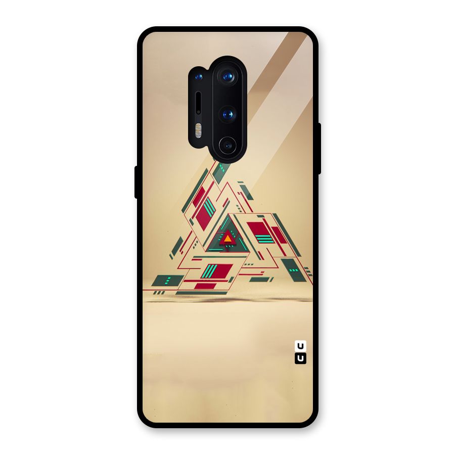 Maze Triangle Glass Back Case for OnePlus 8 Pro