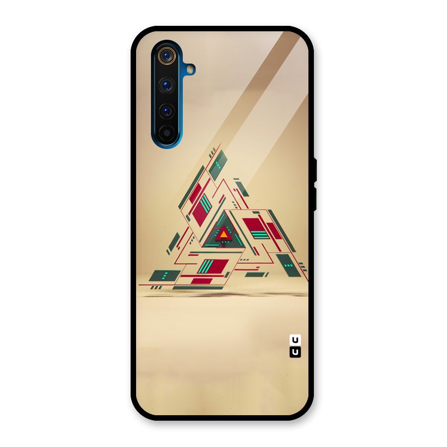 Maze Triangle Glass Back Case for Realme 6 Pro