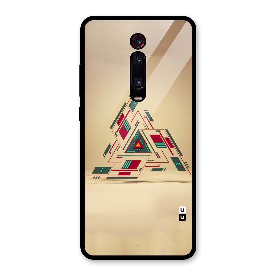 Maze Triangle Glass Back Case for Redmi K20 Pro