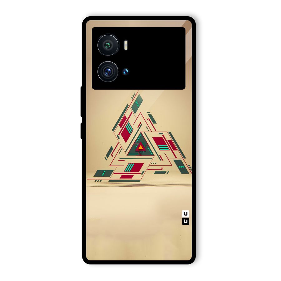 Maze Triangle Glass Back Case for Vivo iQOO 9 Pro