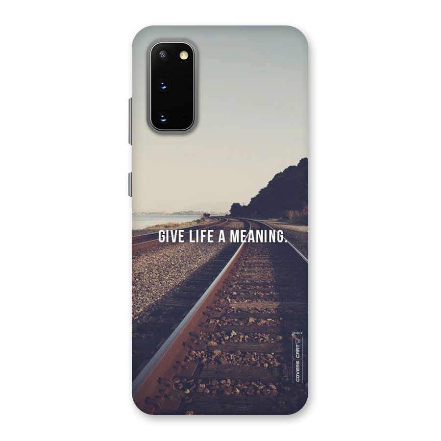 Meaning To Life Back Case for Galaxy S20