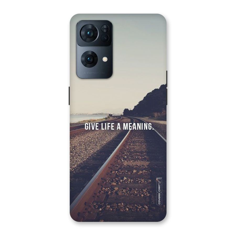 Meaning To Life Back Case for Oppo Reno7 Pro 5G