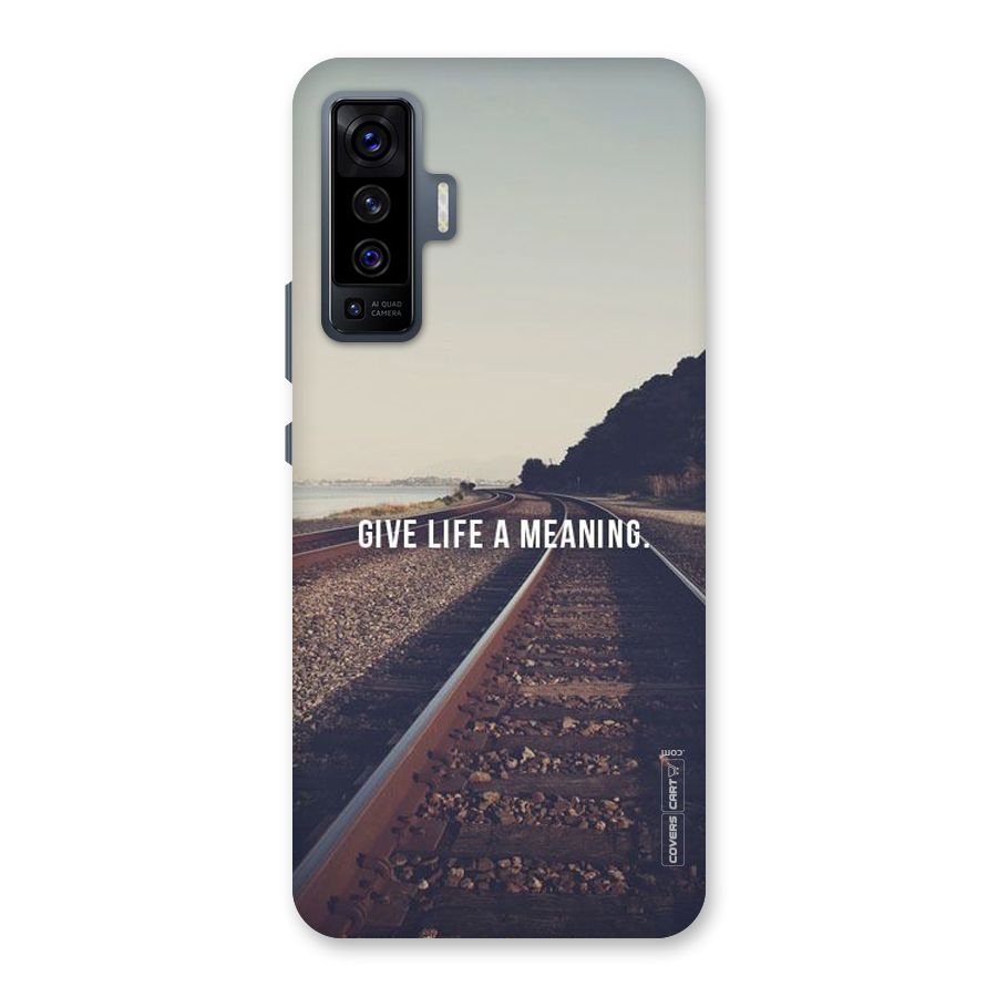 Meaning To Life Back Case for Vivo X50