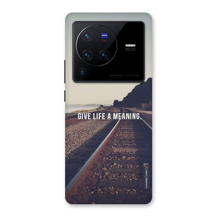 Meaning To Life Back Case for Vivo X80 Pro