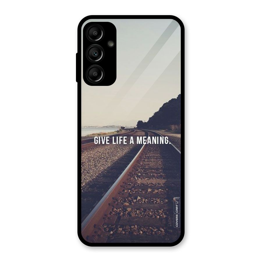 Meaning To Life Glass Back Case for Galaxy A14 5G