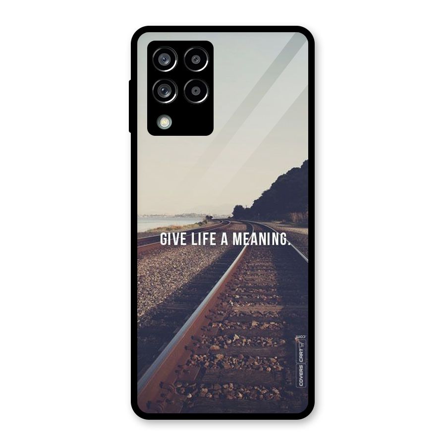 Meaning To Life Glass Back Case for Galaxy M53 5G