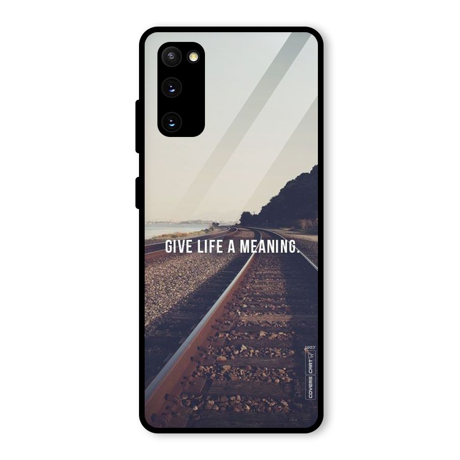 Meaning To Life Glass Back Case for Galaxy S20 FE 5G
