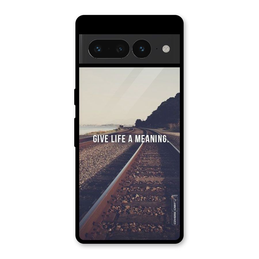 Meaning To Life Glass Back Case for Google Pixel 7 Pro