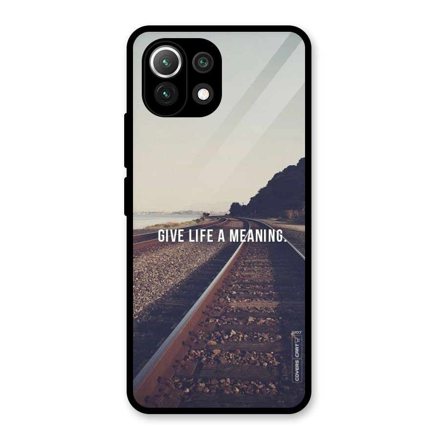 Meaning To Life Glass Back Case for Mi 11 Lite NE 5G