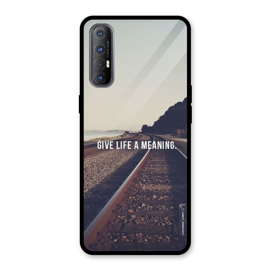 Meaning To Life Glass Back Case for Oppo Reno3 Pro