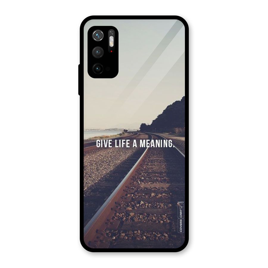 Meaning To Life Glass Back Case for Poco M3 Pro 5G
