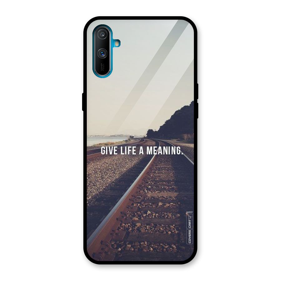 Meaning To Life Glass Back Case for Realme C3