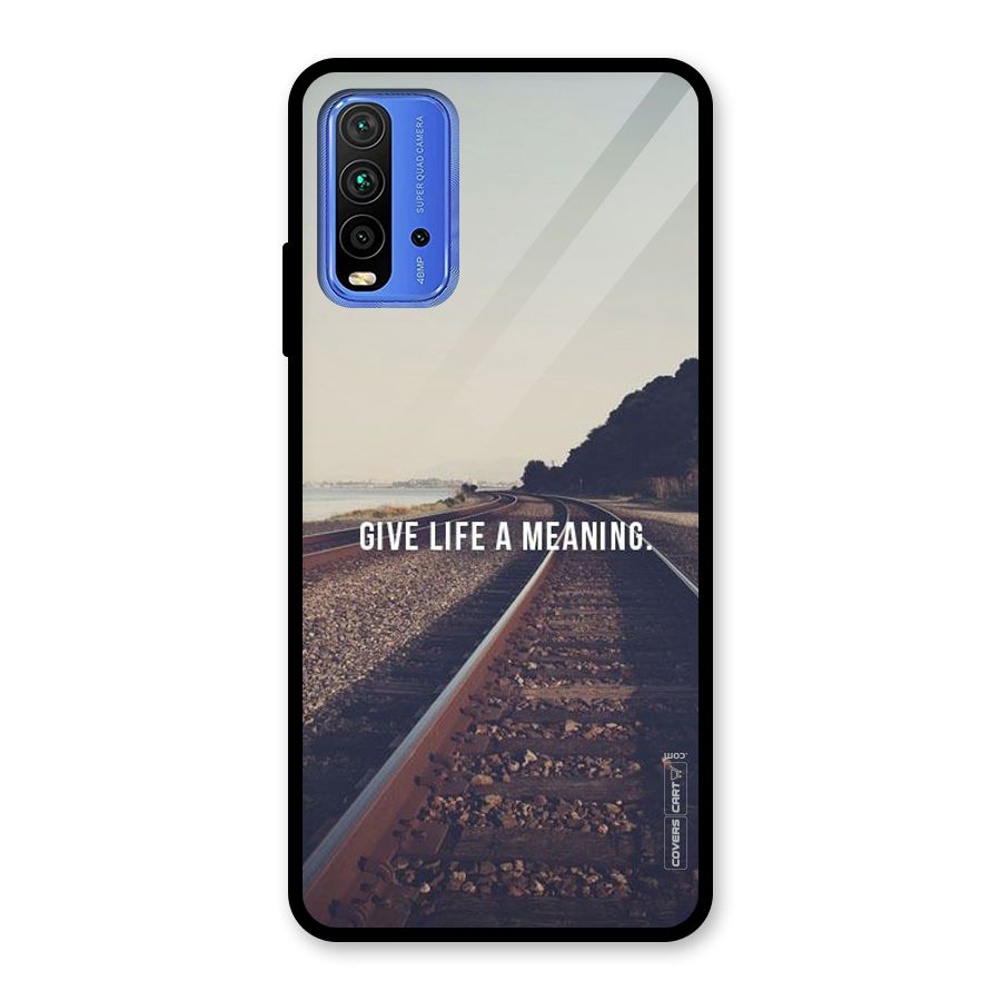 Meaning To Life Glass Back Case for Redmi 9 Power